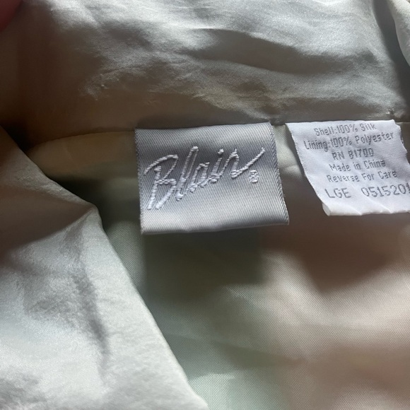 Vintage Blair Silk Colorblock Windbreaker, Size L - Picture 4 of 5